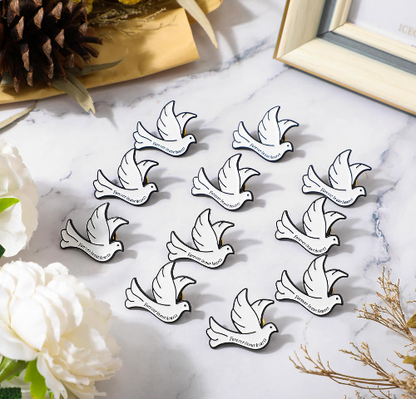 Pin Paloma blanca
