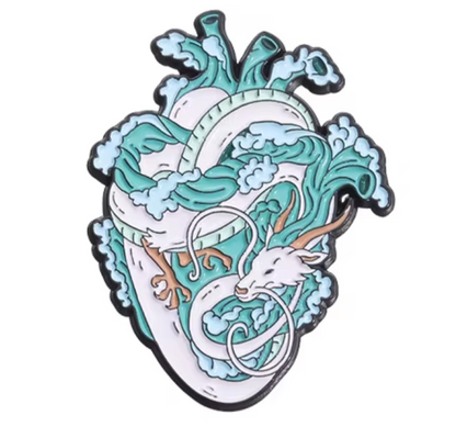 Pin Corazon Dragon