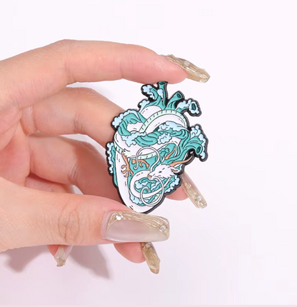 Pin Corazon Dragon