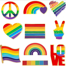 Cargar imagen en el visor de la galería, Set pines LGBT
