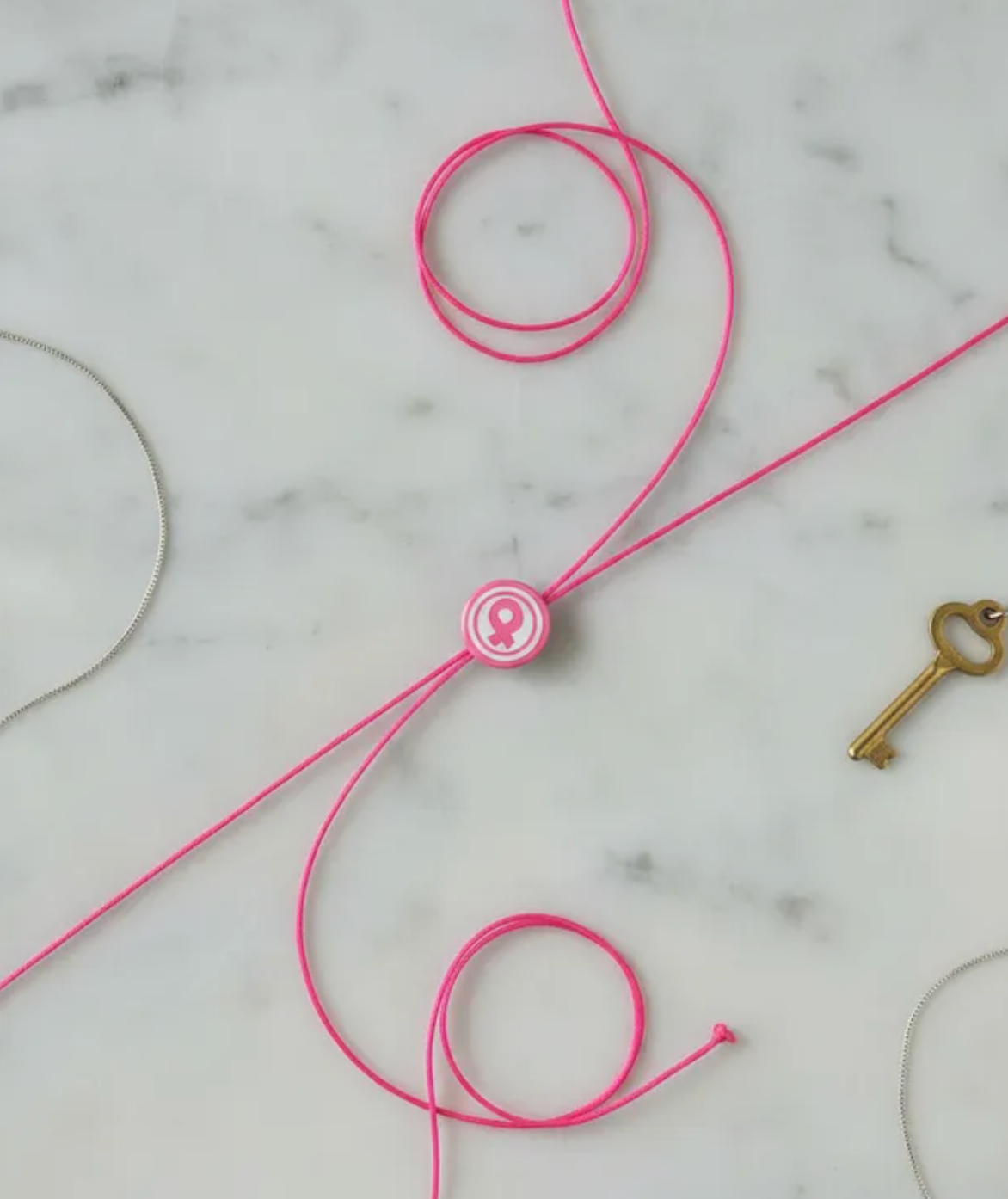 Pulsera Lazo rosa lucha contra el cancer de mama