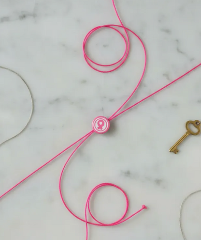 Pulsera Lazo rosa lucha contra el cancer de mama