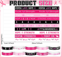 Cargar imagen en el visor de la galería, Pulsera Lazo rosa lucha contra el cancer de mama de papel
