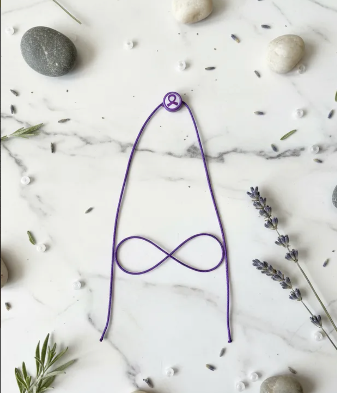 Pulsera Lazo morado