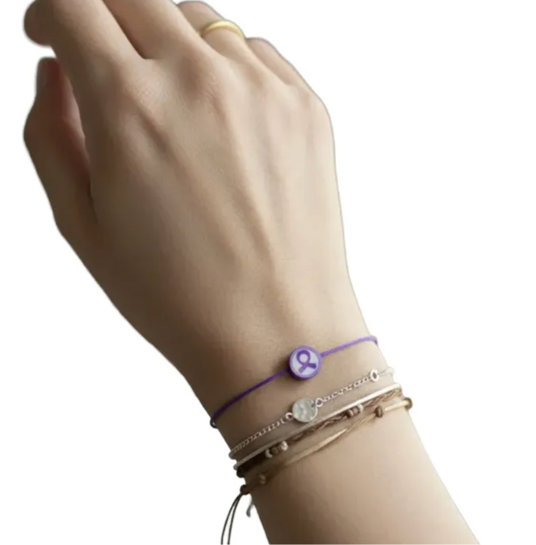 Pulsera Lazo morado