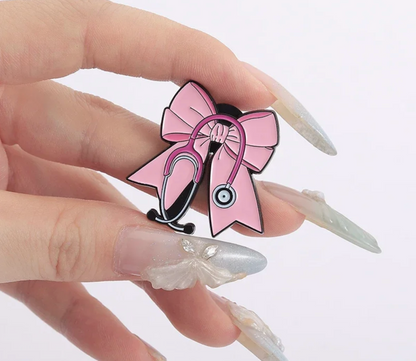 Pin lazo rosa