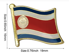 Cargar imagen en el visor de la galería, Pin Bandera Costa Rica
