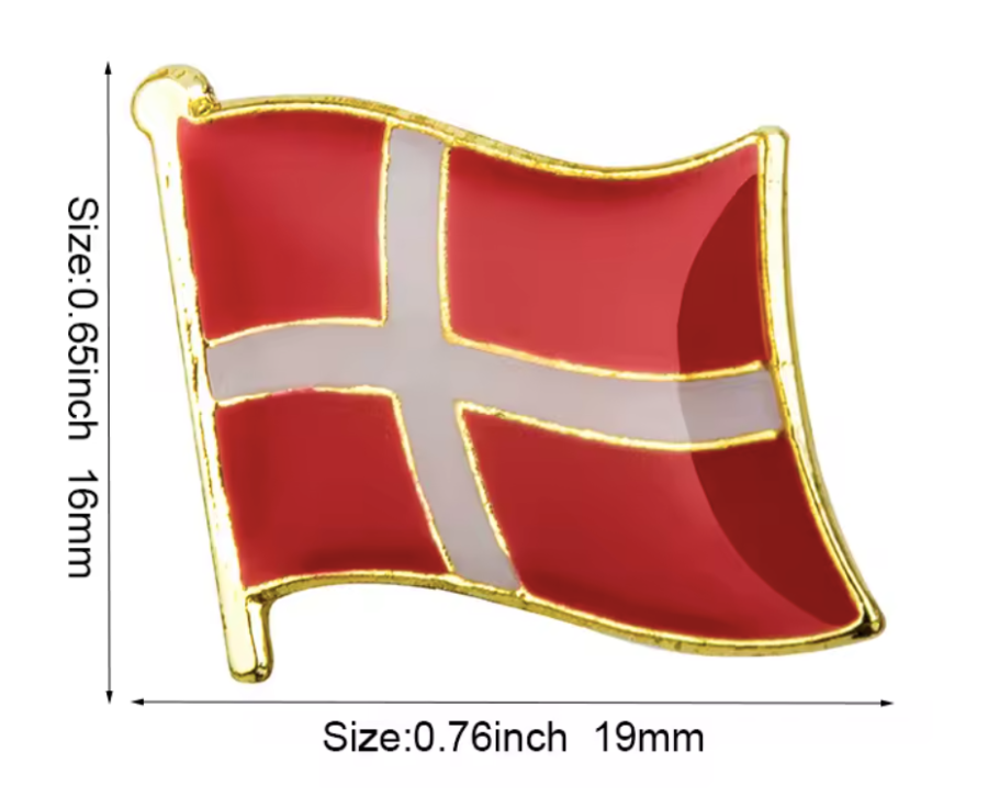 Pin Bandera Dinamarca