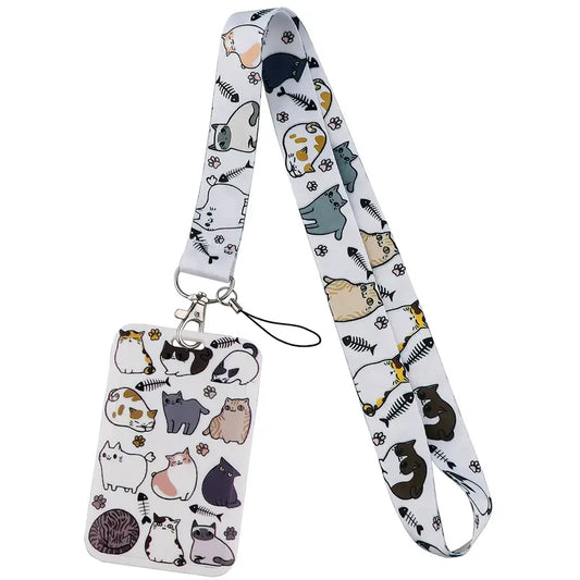 Lanyard y Porta credencial gato