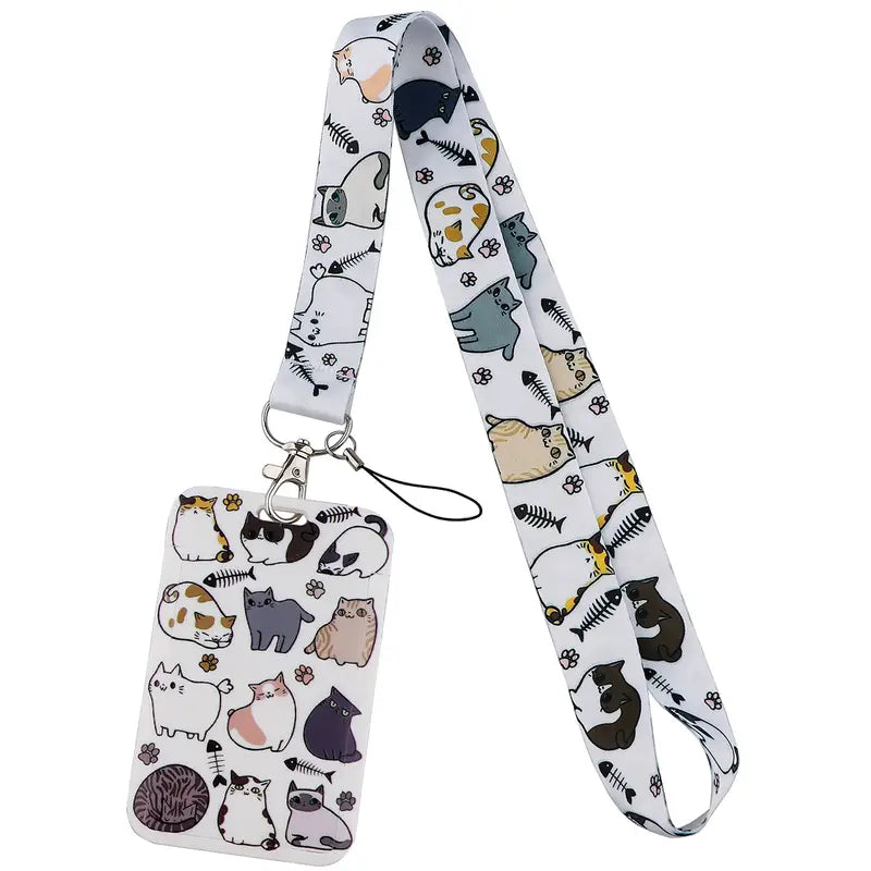 Lanyard y Porta credencial gato