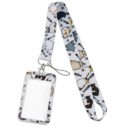 Lanyard y Porta credencial gato