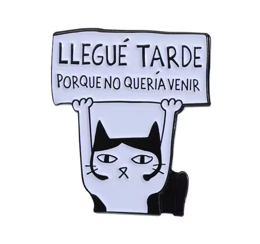 Pin Gato llegue tarde