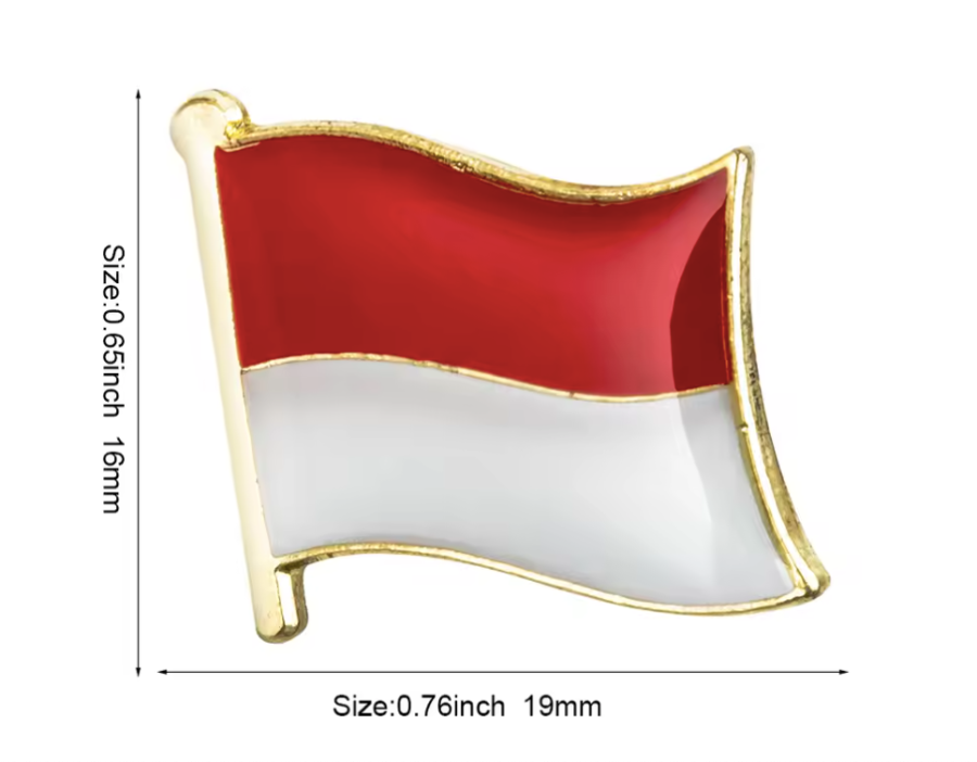 Pin Bandera Indonesia