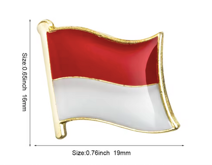 Pin Bandera Indonesia