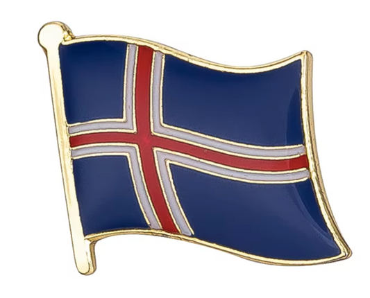 Pin Bandera Islandia