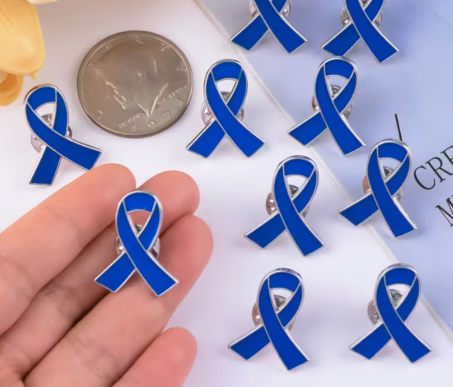 Pin lazo azul