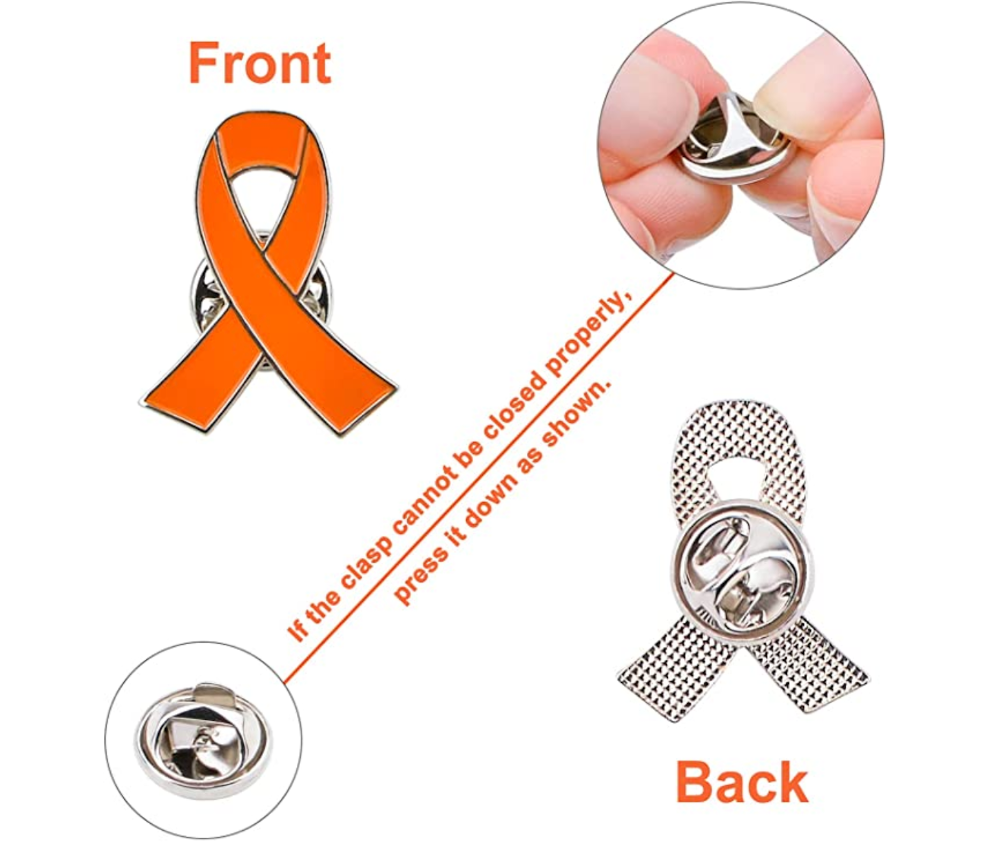 Pin lazo naranja