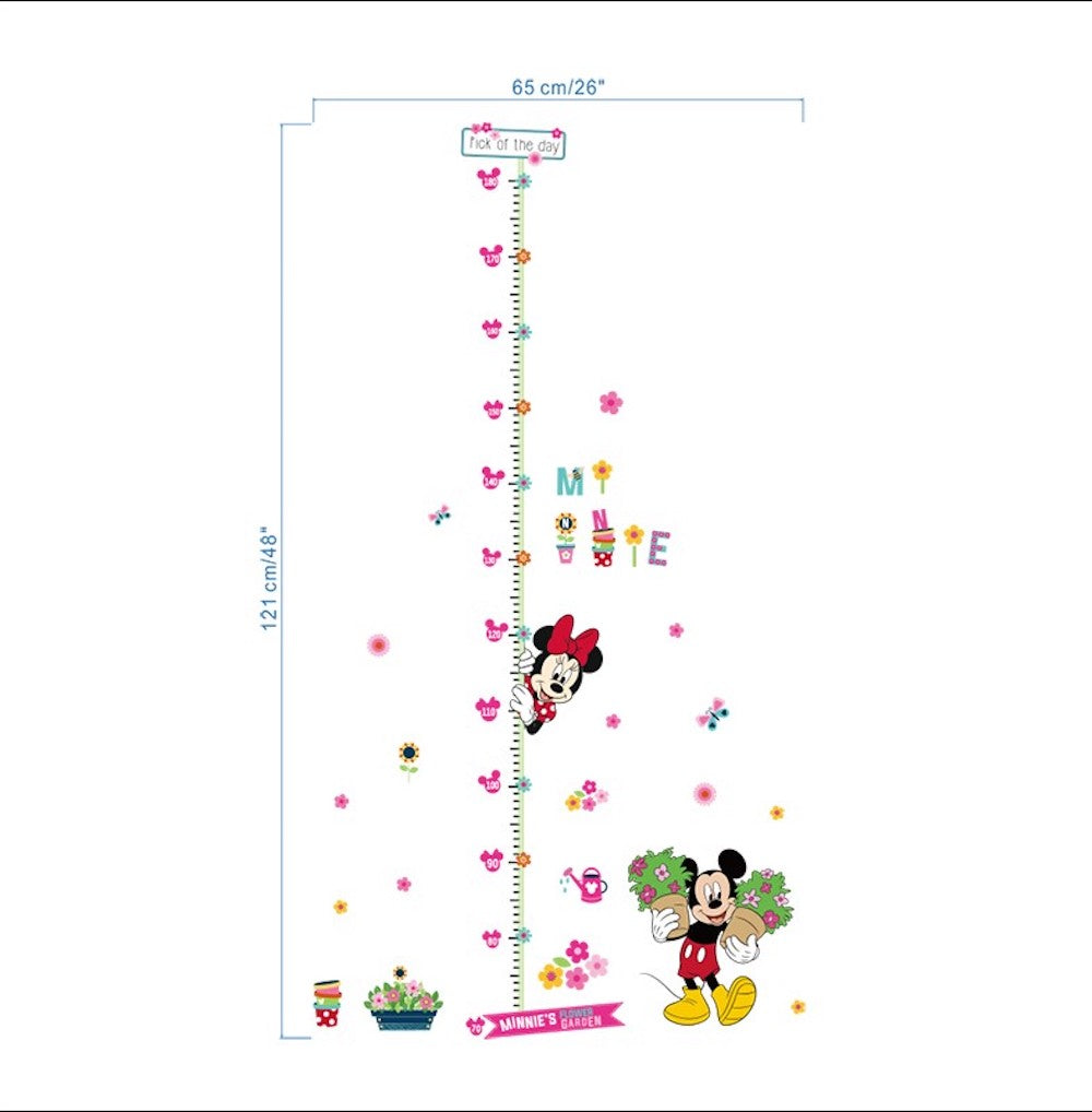 Pegatina decorativa Mimi Y Mickey creciendo
