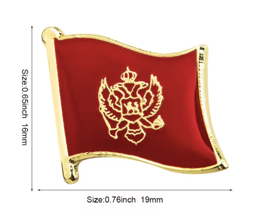 Pin Bandera Montenegro