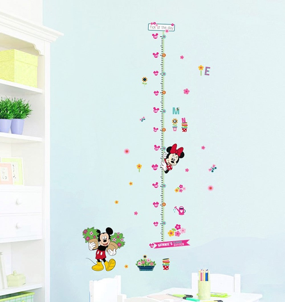 Pegatina decorativa Mimi Y Mickey creciendo