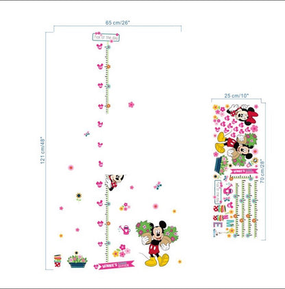 Pegatina decorativa Mimi Y Mickey creciendo