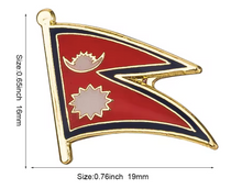Cargar imagen en el visor de la galería, Pin Bandera Nepal
