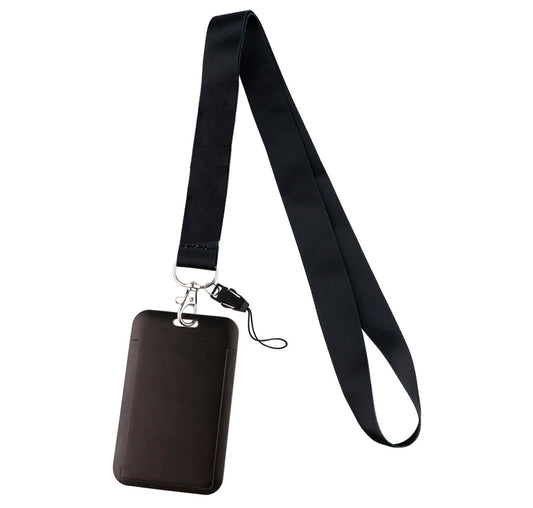 Lanyard y Porta credencial Negro