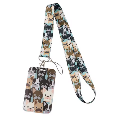 Lanyard y Porta credencial Perritos