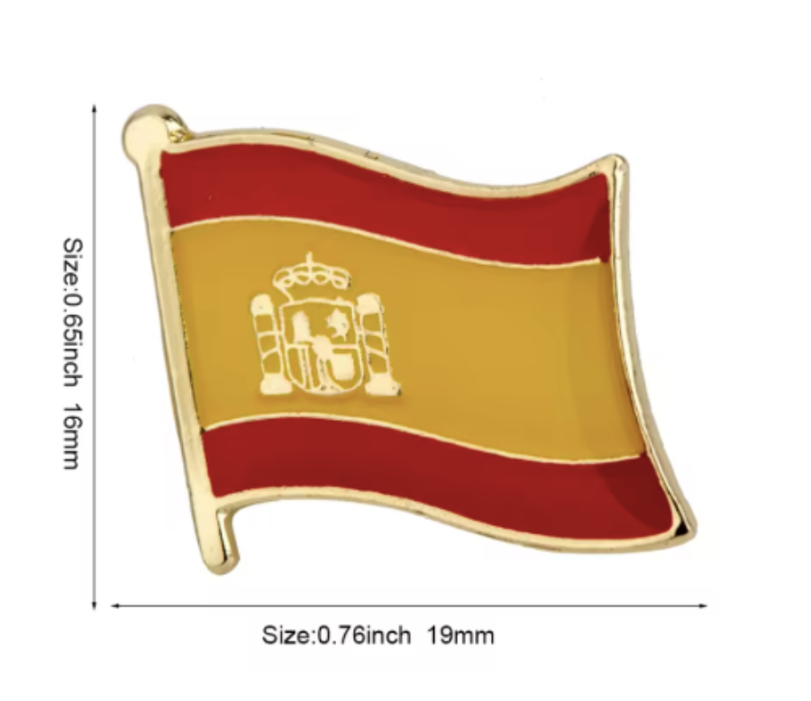 Pin Metalico Broche Bandera España