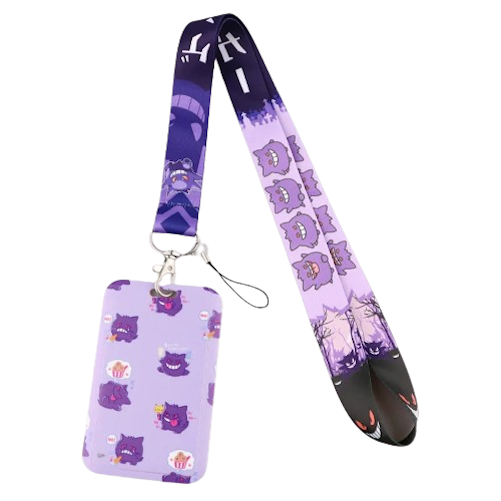 Lanyard y Porta credencial Pokemon Gengar