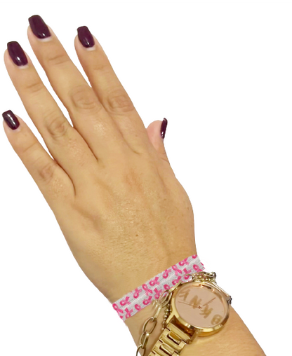 Pulsera Lazo rosa cancer de mama