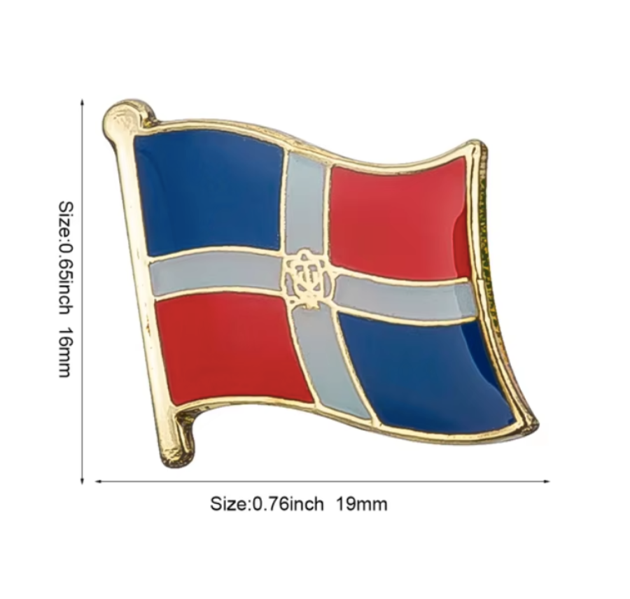 Pin Bandera Republica Dominicana