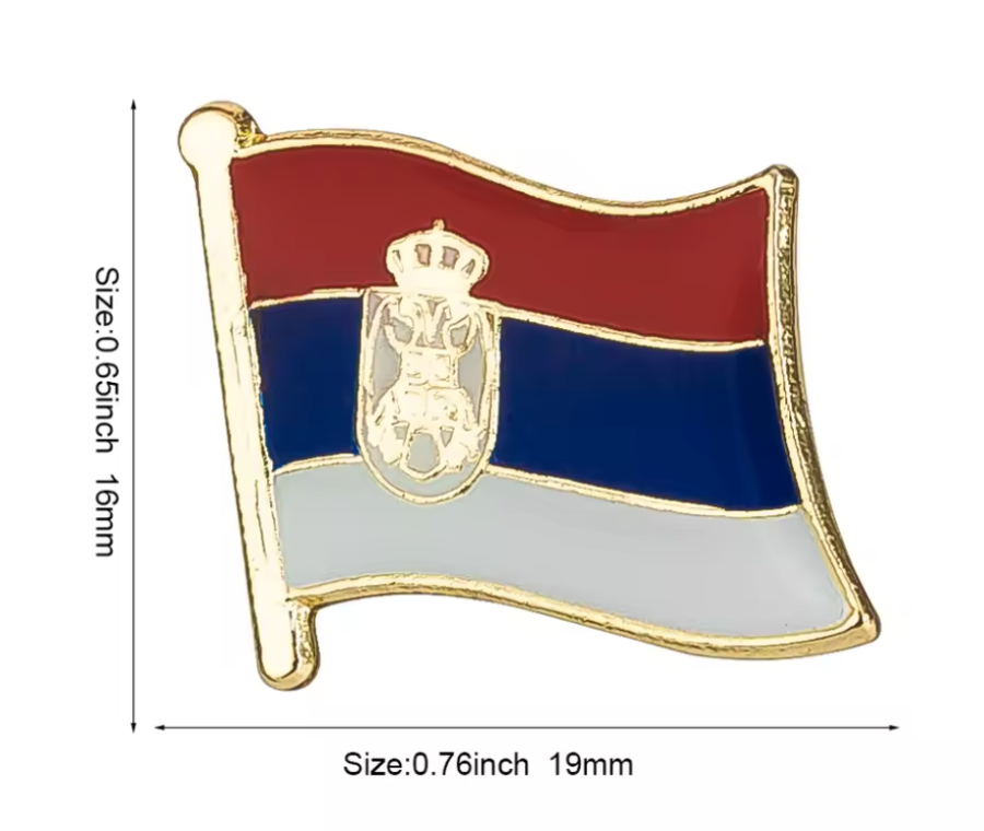 Pin Bandera Serbia