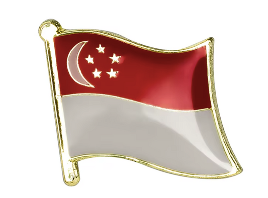 Pin Bandera Singapur
