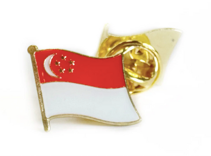 Pin Bandera Singapur