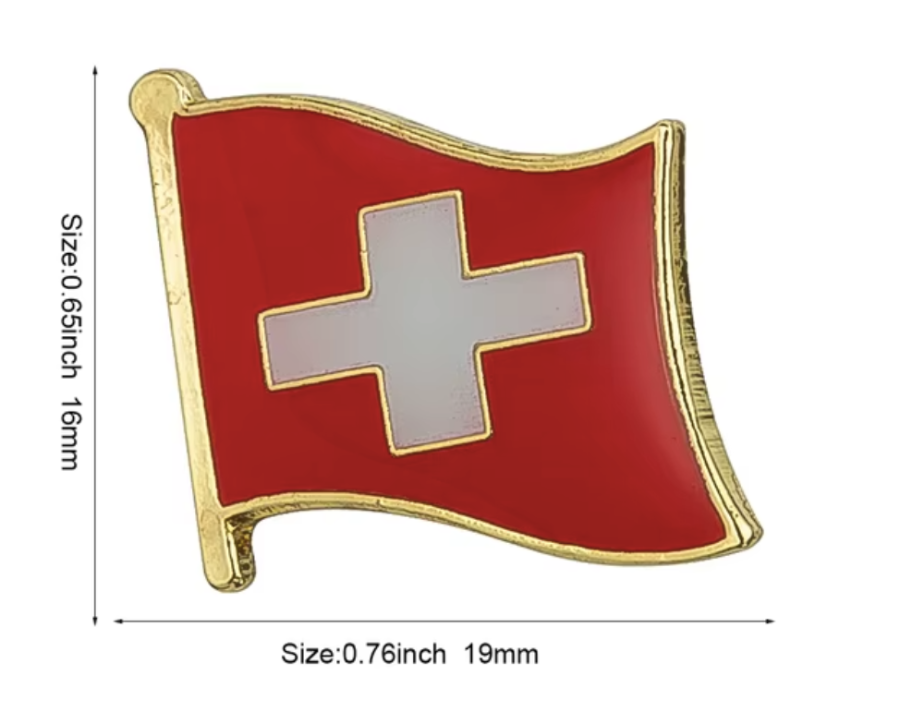 Pin Bandera Suiza