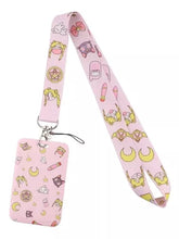 Cargar imagen en el visor de la galería, Lanyard y Porta credencial Sailor Moon

