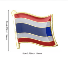 Cargar imagen en el visor de la galería, Pin Bandera Tailandia
