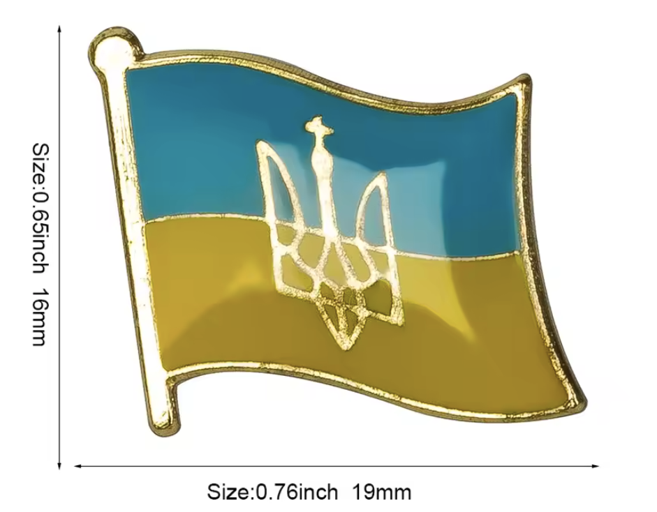 Pin Bandera Ucrania