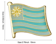 Cargar imagen en el visor de la galería, Pin Bandera Uruguay
