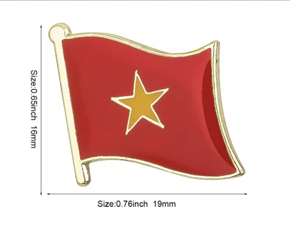 Pin Bandera Vietnam