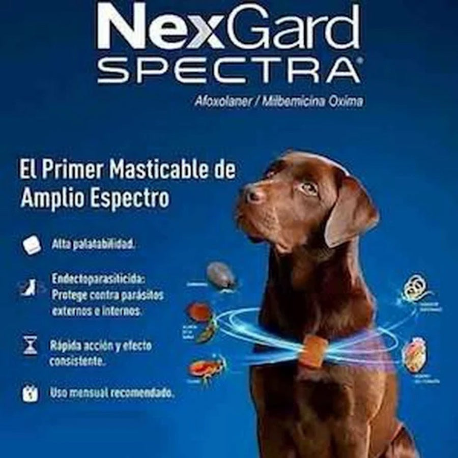 Nexgard Spectra 3 tabletas masticables SPECTRA XL 30-60 kg