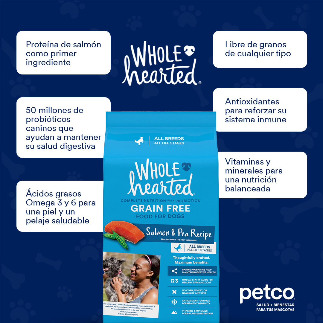 WholeHearted Alimento Natural para Perro Todas las Edades 18.1 kg