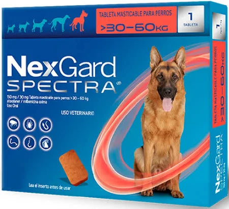 Nexgard SPECTRA XL 30-60 k 3 tabletas