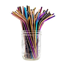 Cargar imagen en el visor de la galería, Popote de acero Inoxidable 20oz curvo
