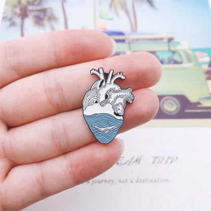 Pin Corazón Delfin