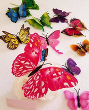 Cargar imagen en el visor de la galería, Set Mariposas Decorativas Doble ala
