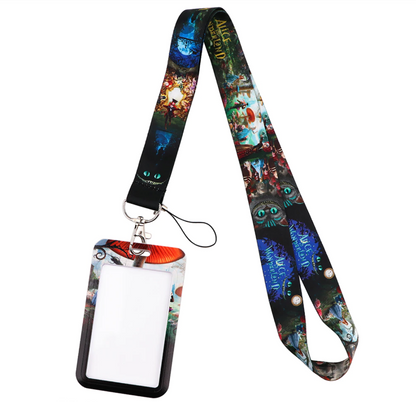 Lanyard y Porta credencial Alicia en el Pais de las Maravillas
