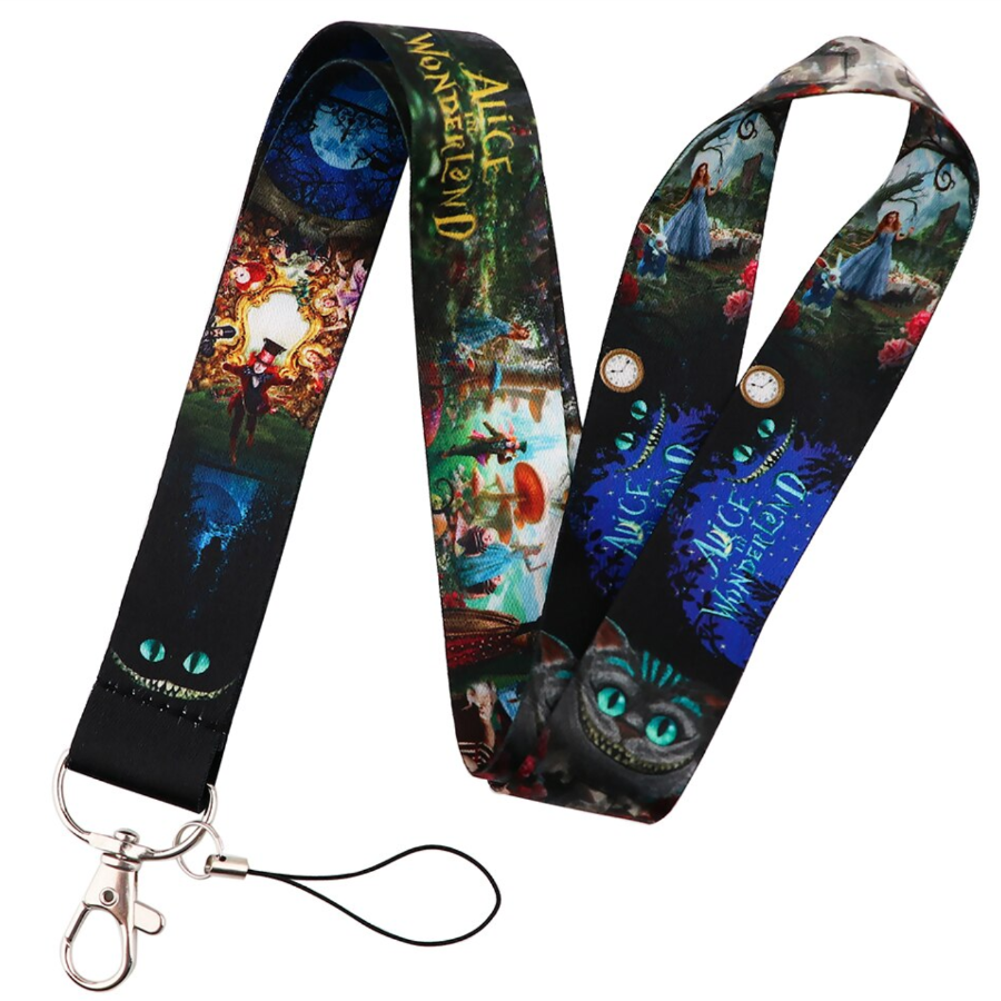 Lanyard y Porta credencial Alicia en el Pais de las Maravillas