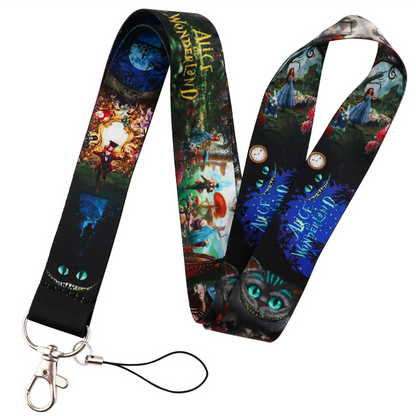 Lanyard y Porta credencial Alicia en el Pais de las Maravillas